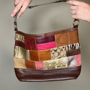 ♥️COLORFUL PATCHWORK COACH BAG♥️
